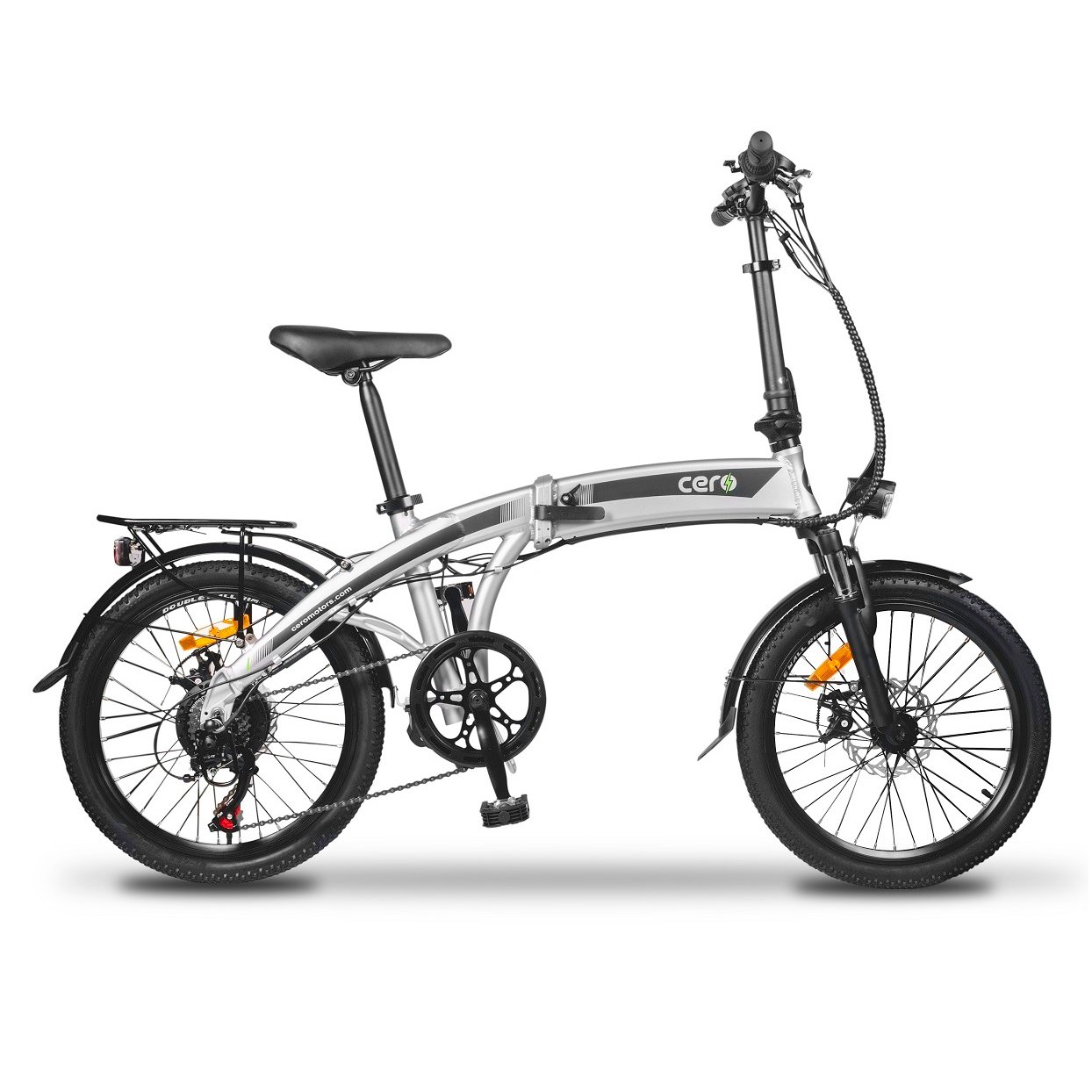 Bicicleta Eléctrica Cero M1 Gris Plata