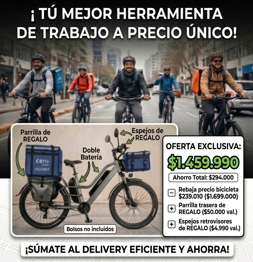 Bicicleta Eléctrica Cero M5D Gris